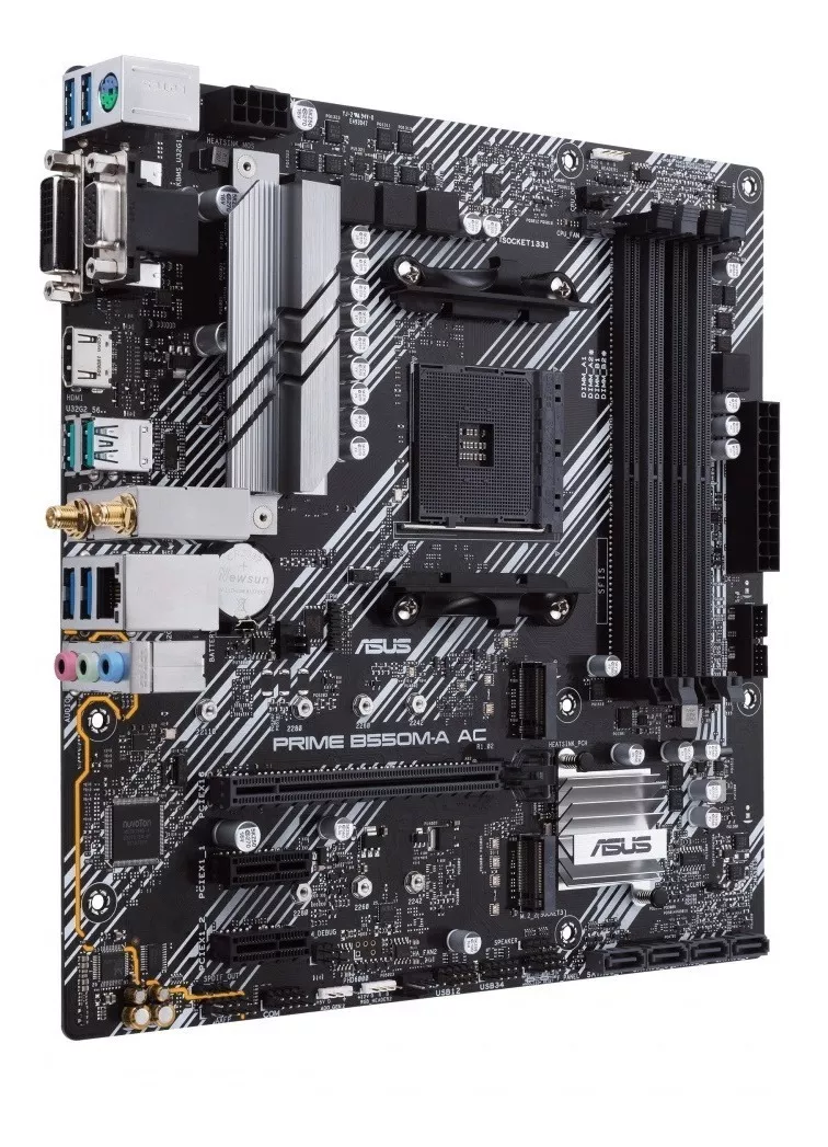 Tarjeta Madre Asus Prime B550m-a Wifi Pcie 4.0 Dual M.2 4x4