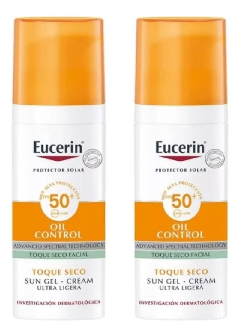 Eucerin Control Toque Seco Protector Solar Fps50+ 50ml 2pcs