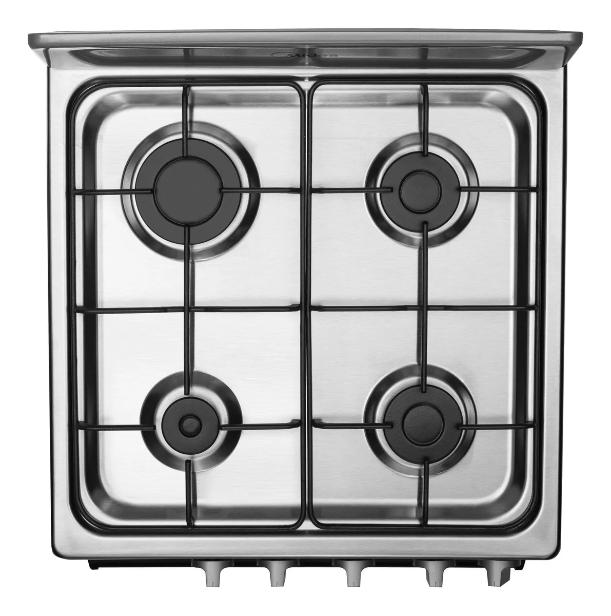 Estufa De Piso Midea Con Copete 20 Inox Chef Silver