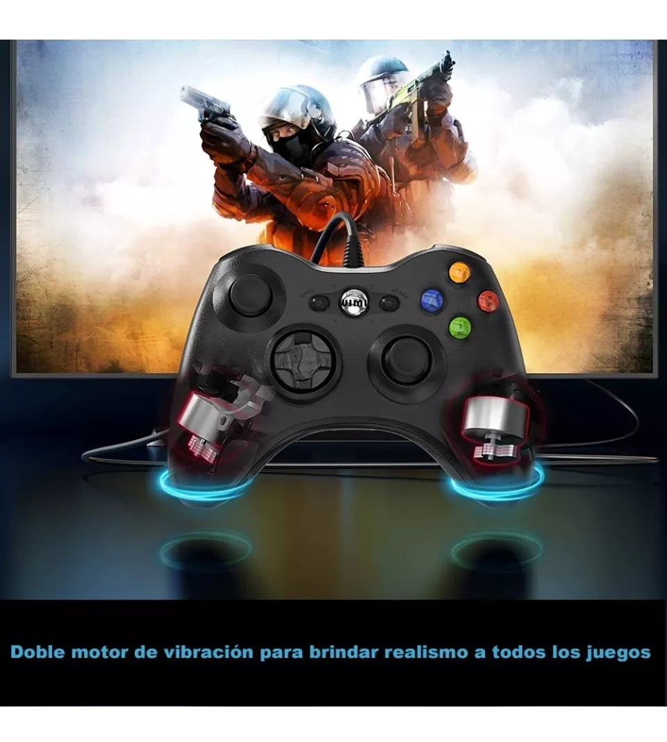 Control Para Xbox 360 Y Pc Windows Gamepad Alambrico