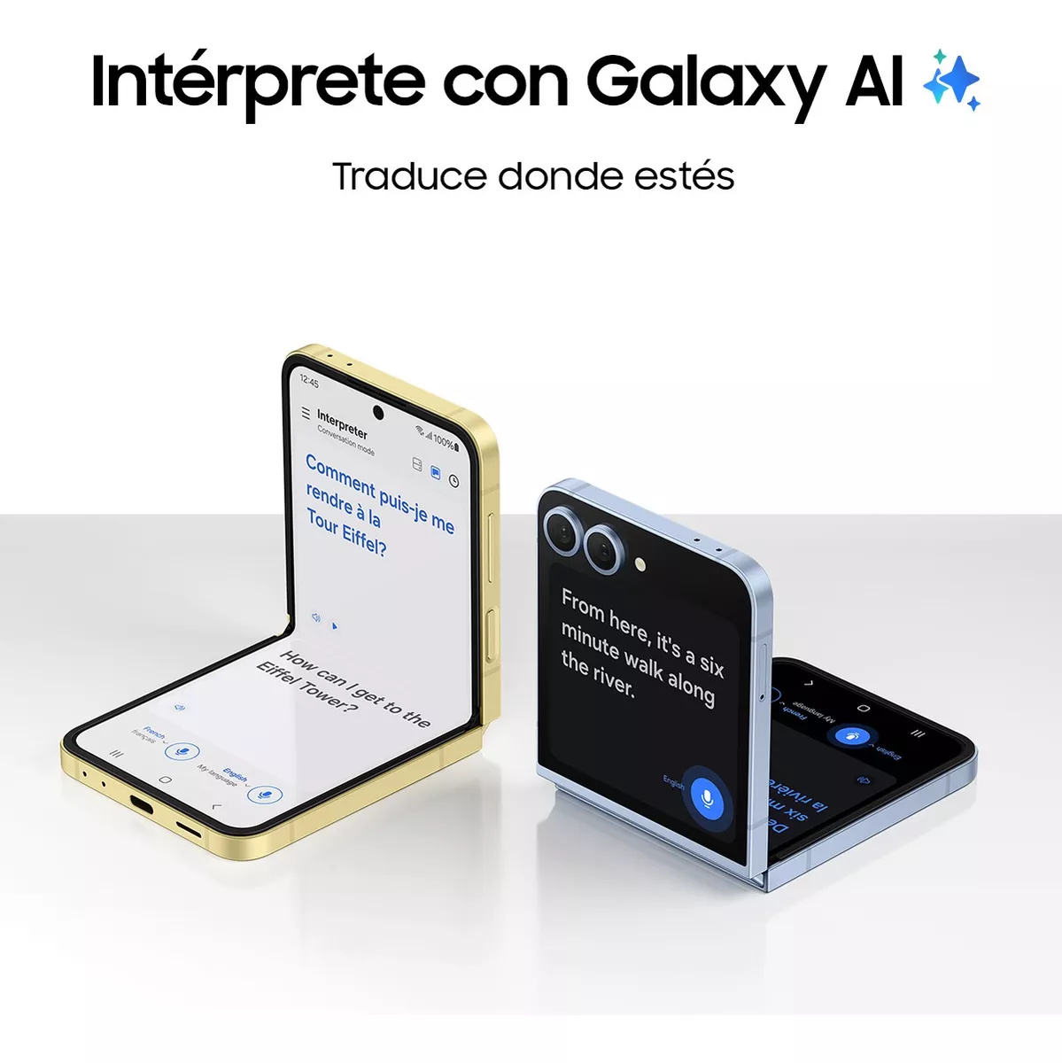Celular Samsung Galaxy Z Flip 6 Azul Claro 8gb Ram 256gb, Ai, Nacional Con Garantía