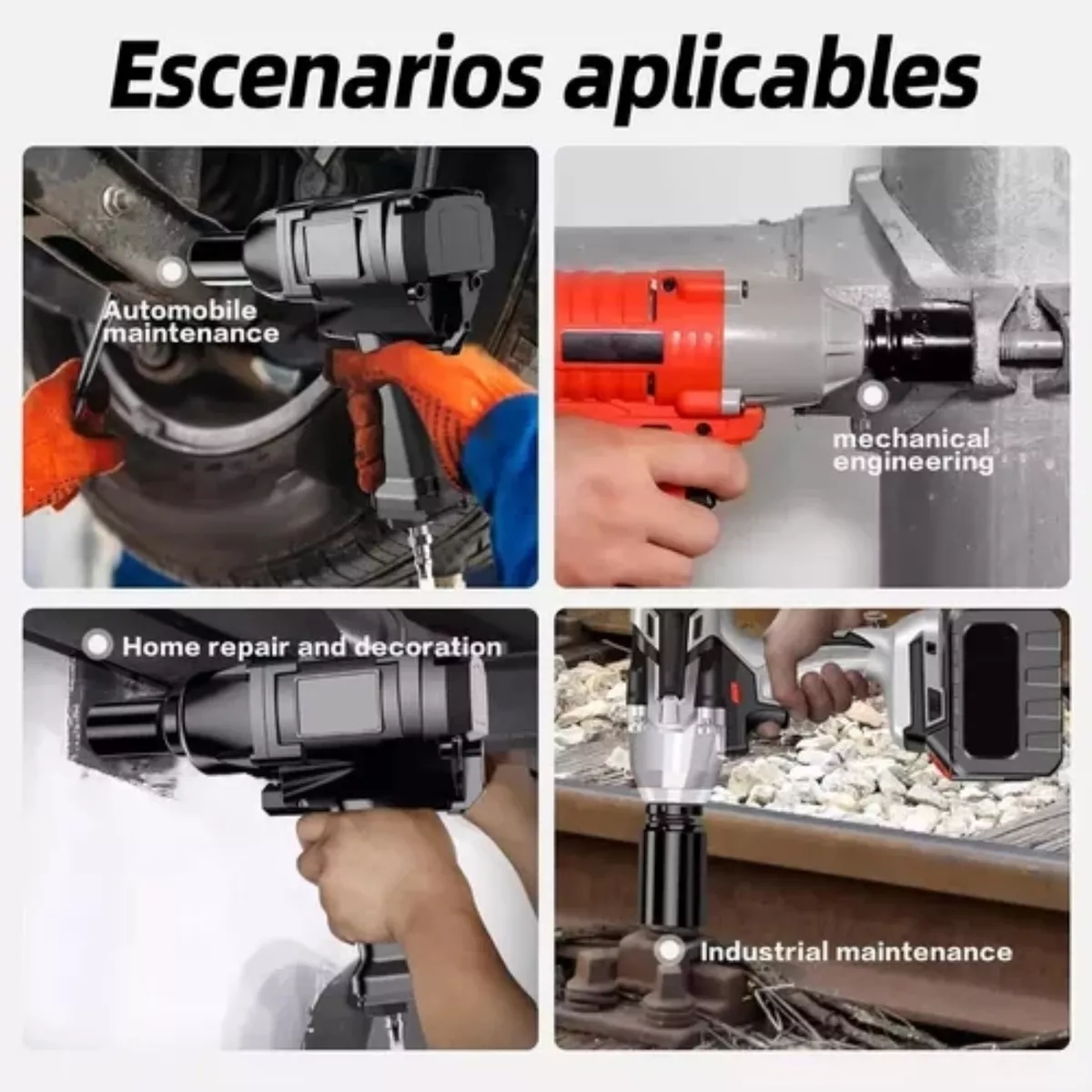 Juego Dados De Impacto Industrial De 3/4 Pulgadas 8pc