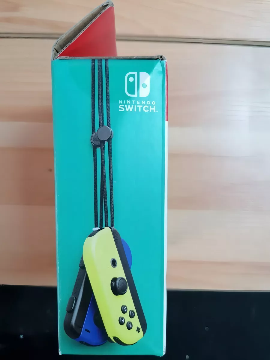 Control joystick inalámbrico Nintendo Switch Joy-Con (L)/(R) LED RGB azul/amarillo neón