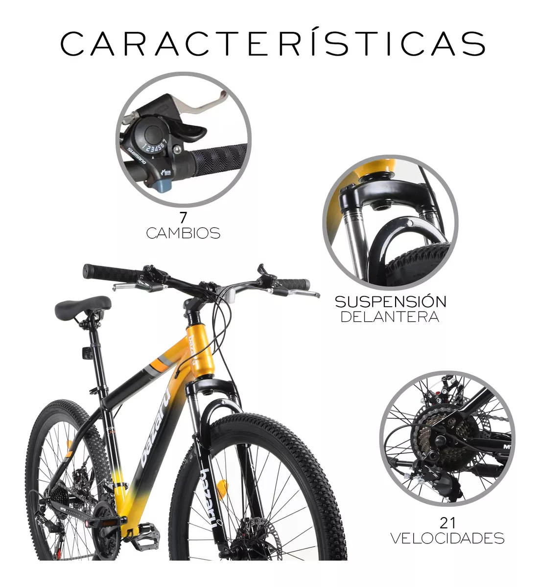 Bicicleta De Montaña Rodada 26 Profesional 21v Nube