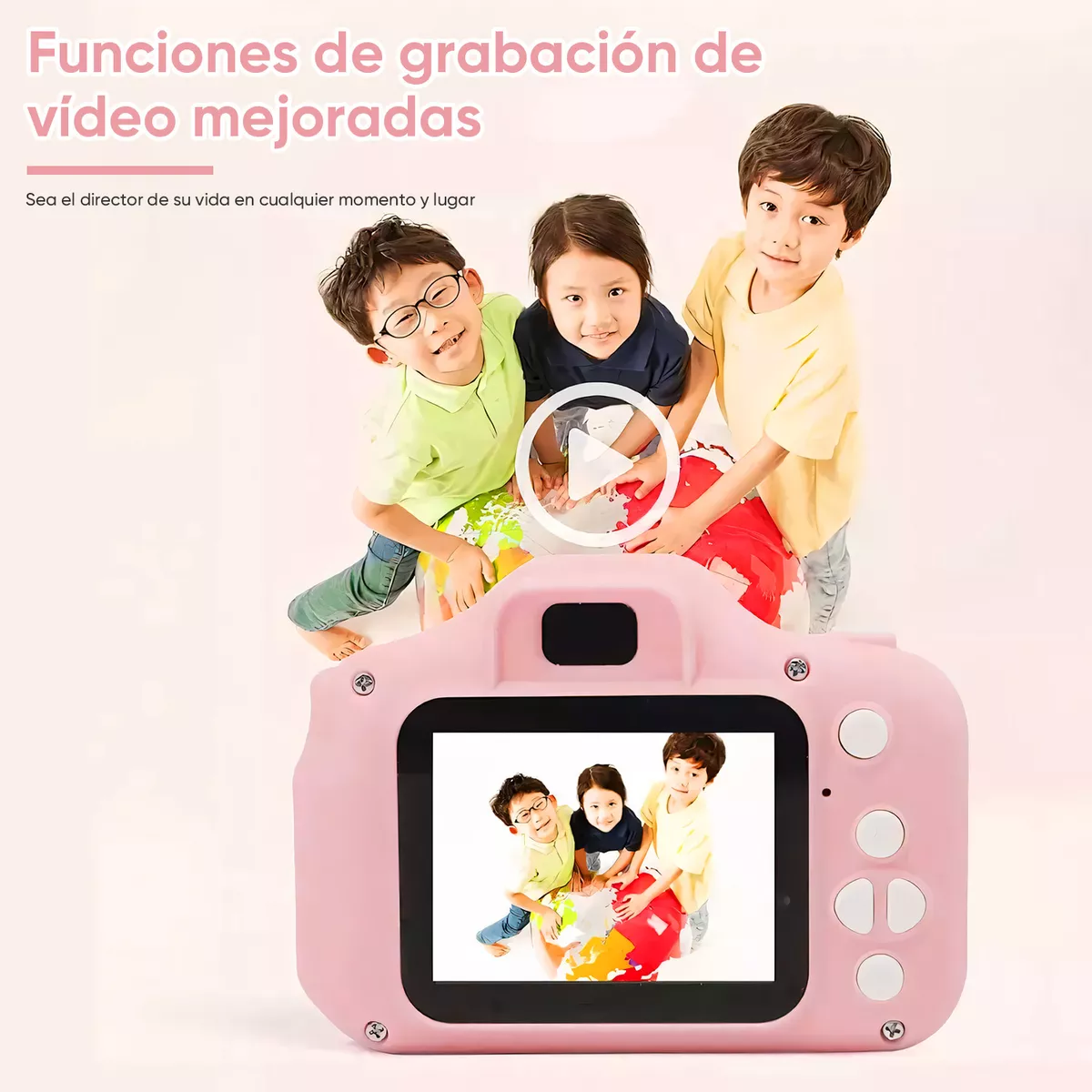 Cámara Digital Para Niños Video Regalo Jueguete C/tarjeta Sd