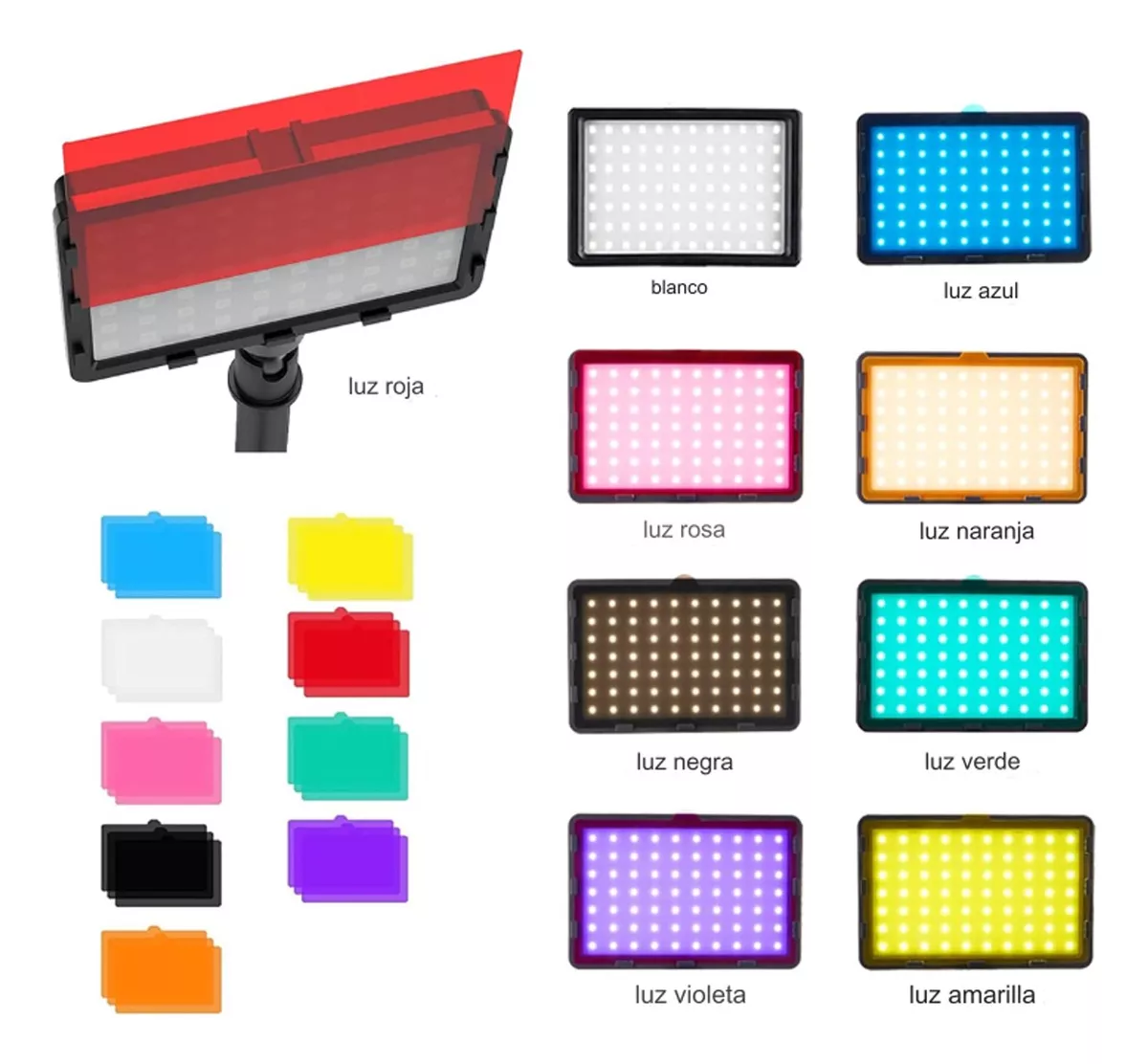 kit Led Usb De Luz Video Iluminación Fotografía 2pcs