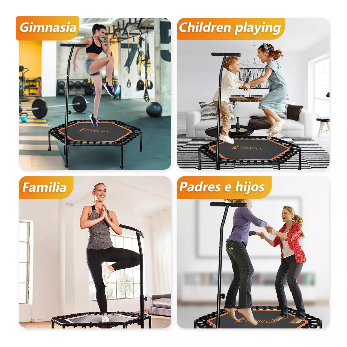 Trampolín Para Ejercicio Mini Brincolín Aeróbico Fitness