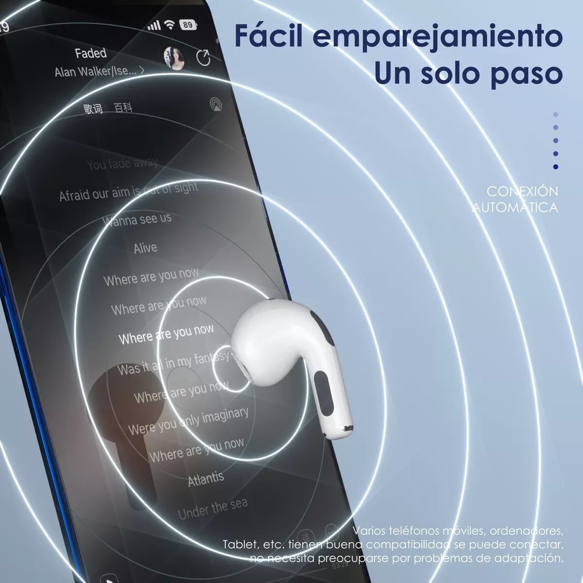 Audífonos Bluetooth Oem Compatible iPhone Xiaomi Android Cre