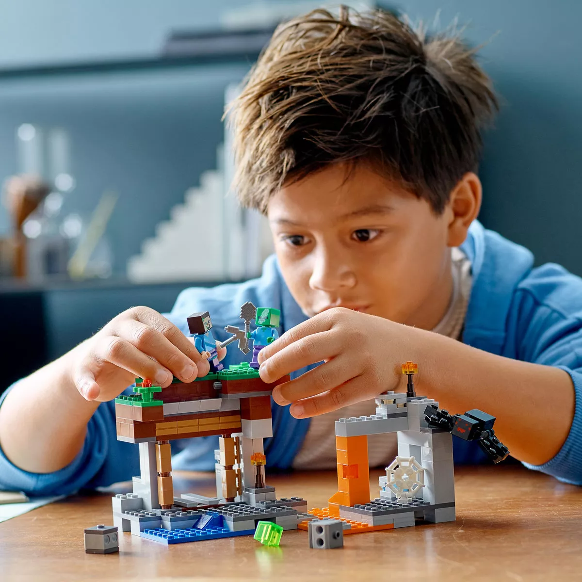 kit De Construcción Lego Minecraft La Mina Abandonada 21166