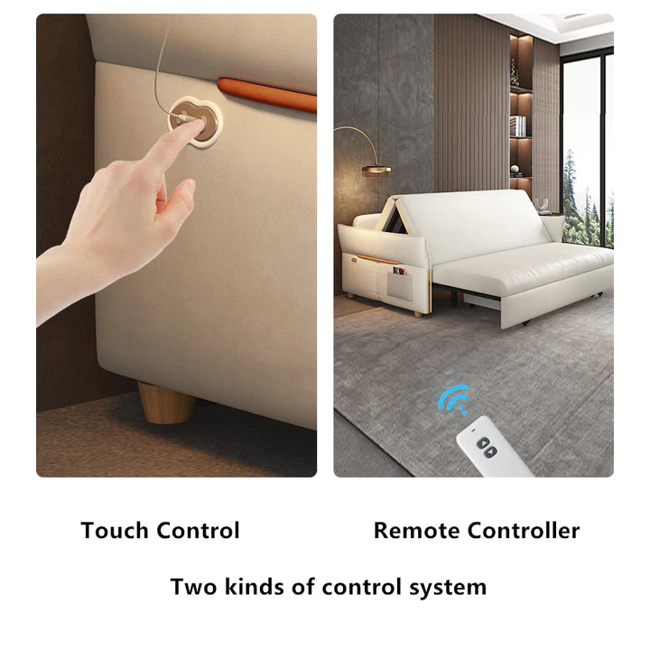🔥Sofá cama eléctrico con control remoto y cajón de almacenamiento debajo🔥