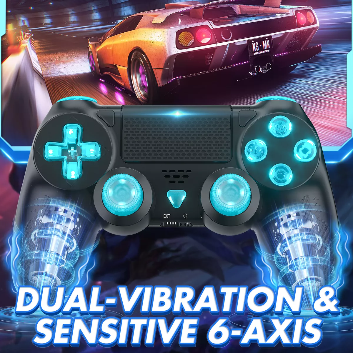 Control Rgb Inalámbrico Compatible Con Playstation 4