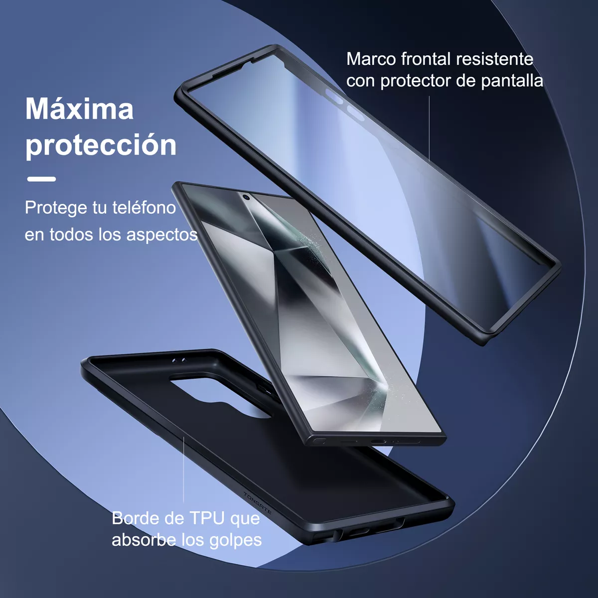 Funda Para Samsung S24 Ultra + Deslizante Cámara funda 2 Mica