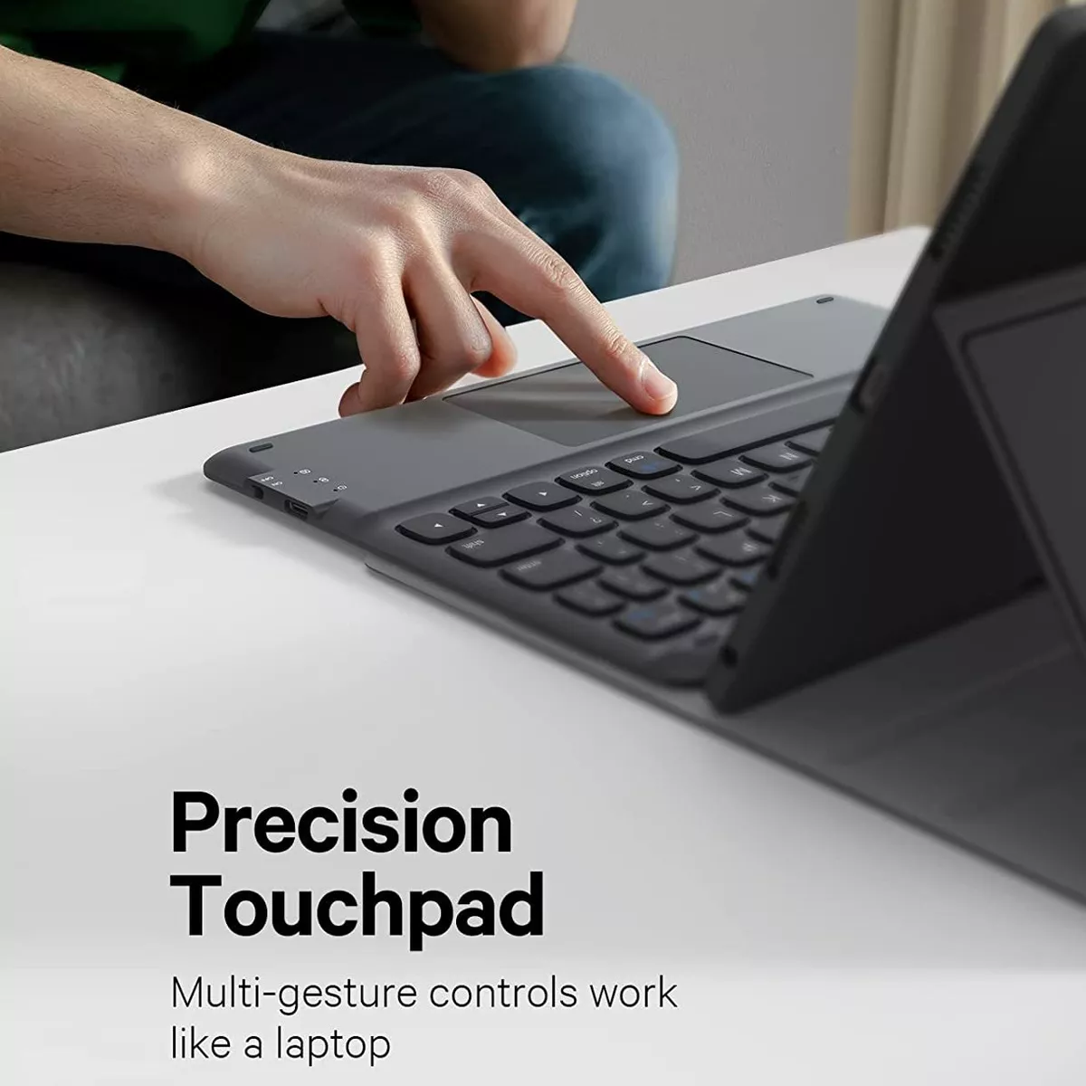 Funda+teclado Iluminado+mouse+lápiz Para Galaxy Tab A9+ Plus
