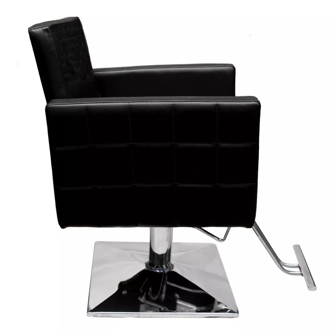 Silla Estetica Sillon Cuadrado Hidraulico Ajustable Barbero