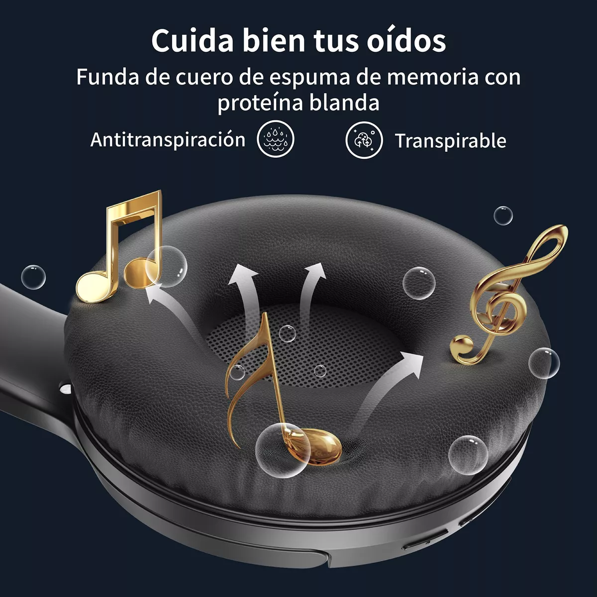 Auriculares Diadema Inalámbricos Bluetooth Con Microfono120h