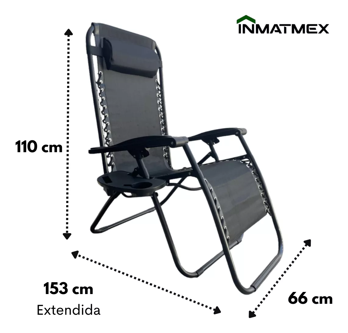 Silla De Jardin Plegable Tumbona Alberca Sol Playa 2 Piezas