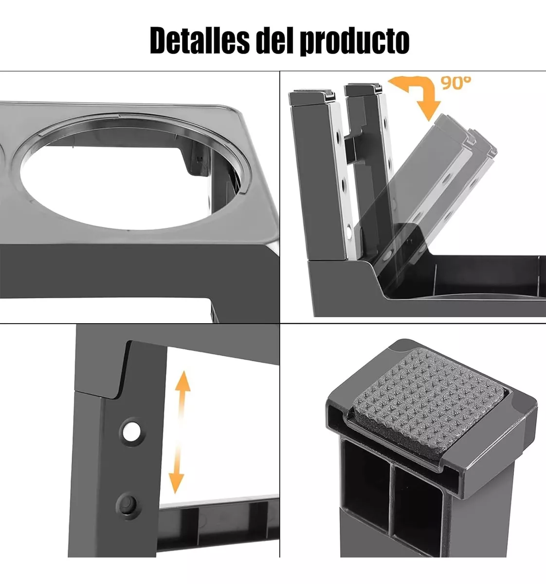 Comedero Para Perro Y Gatos Plato Elevada 5alturas Ajustable