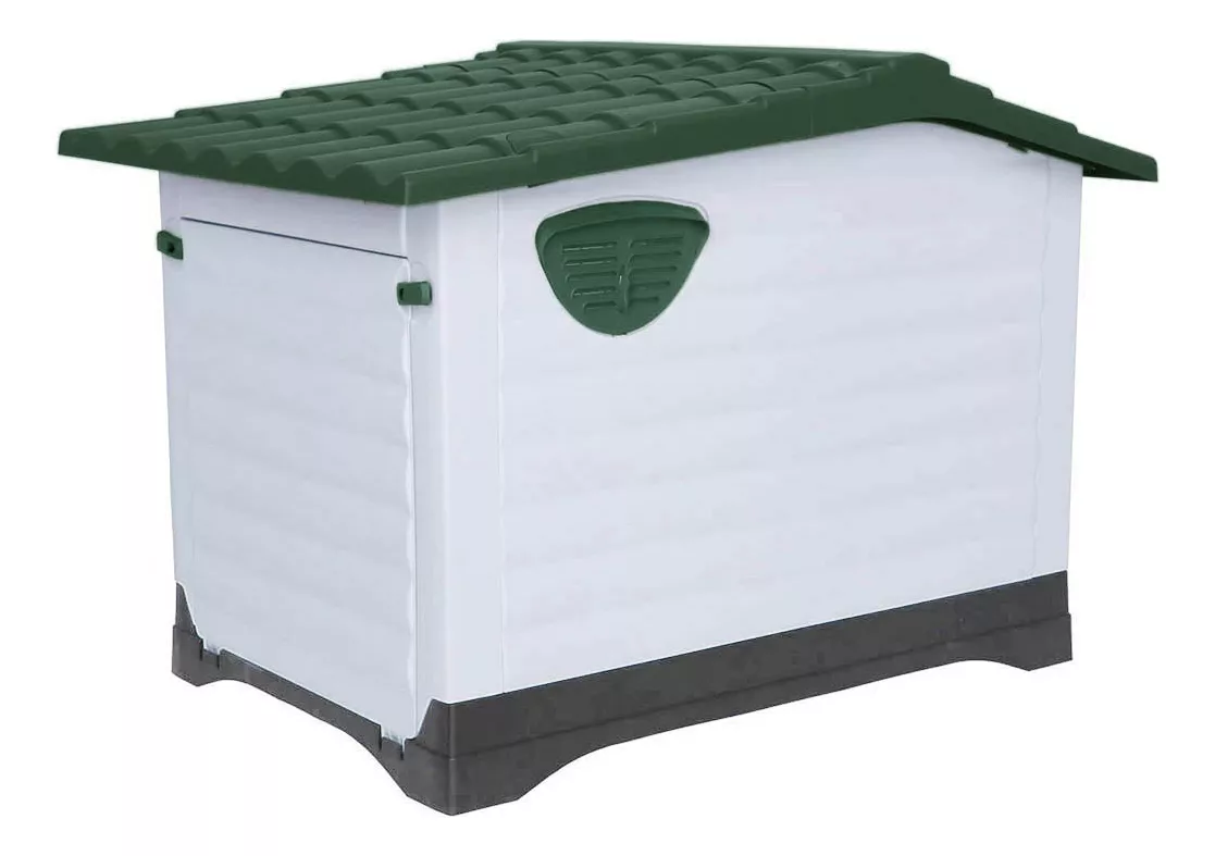Casa Para Perro Con Puerta Razas Medianas Térmica 91x69x66cm