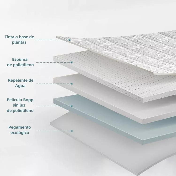 20pcs 3d Papel Tapiz Blanco Patrón Ladrillo Pegatina Pared