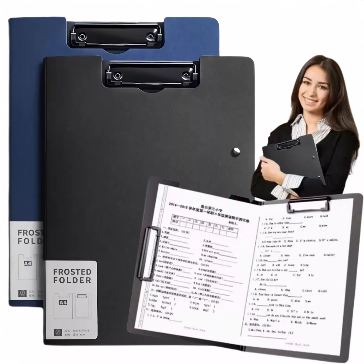 Carpetas Portapapeles Tabla Folder Carta Organizador 2 Pcs