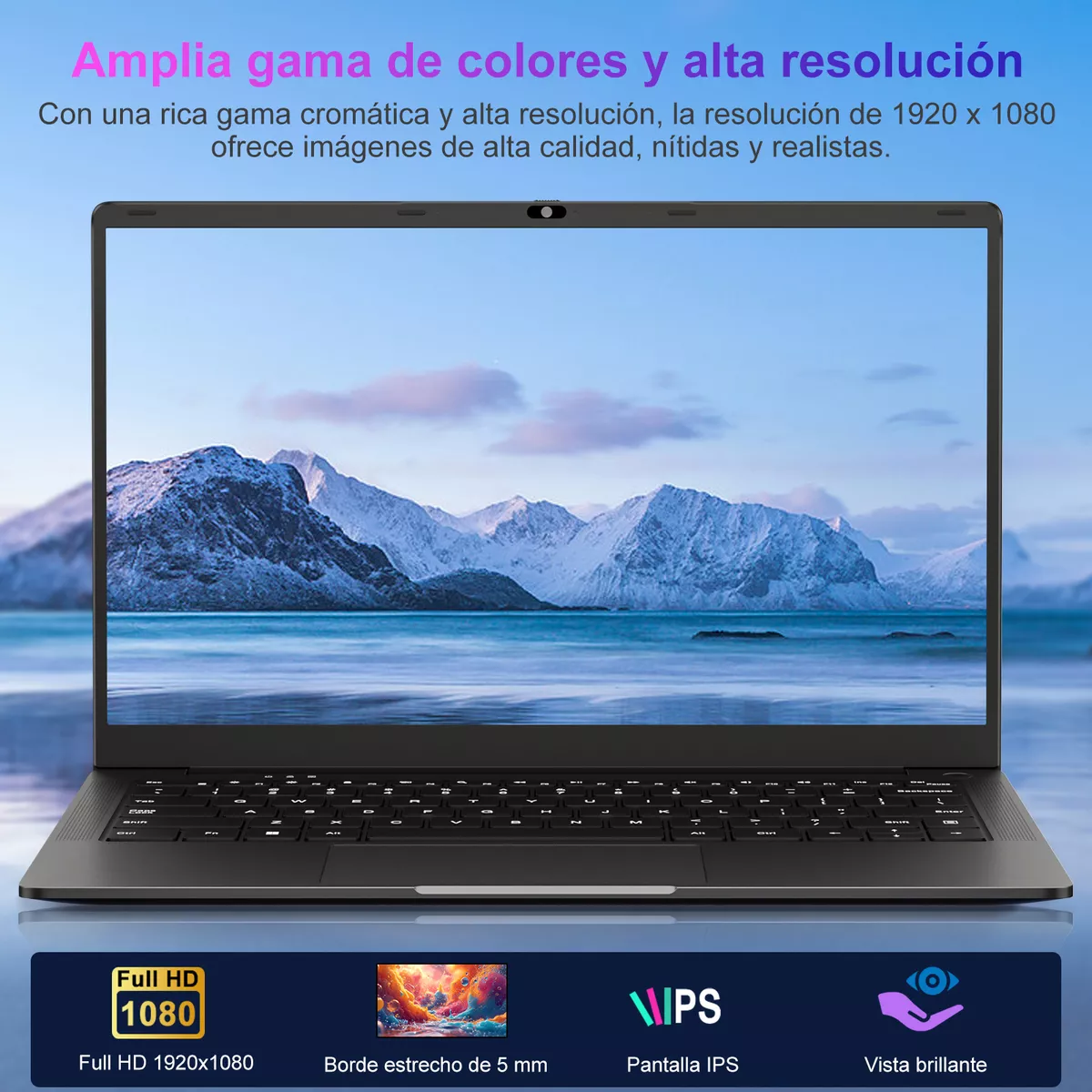 Laptop 14 Win11 N5095 8 Gb Ram 256 Gb Ssd 1080p+ratón