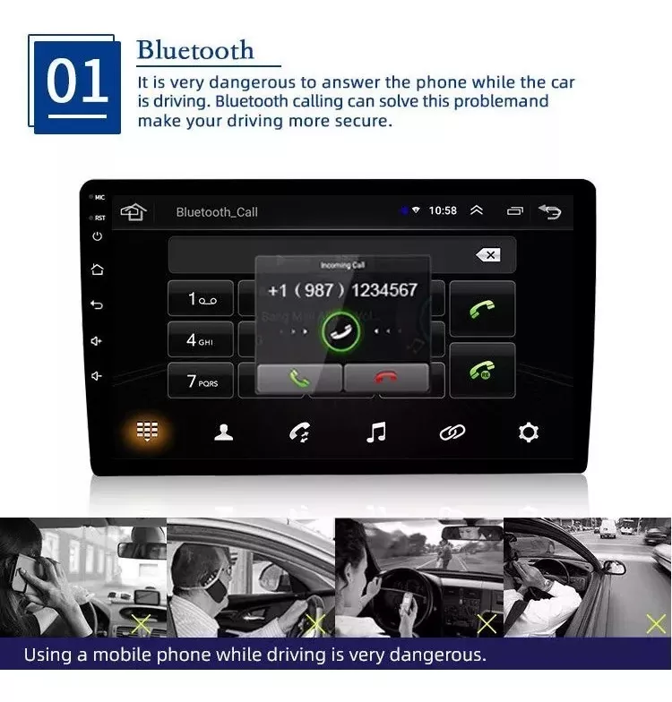 Estéreo De Coche Android De 10 Pulgadas Wif Gps Con Camara
