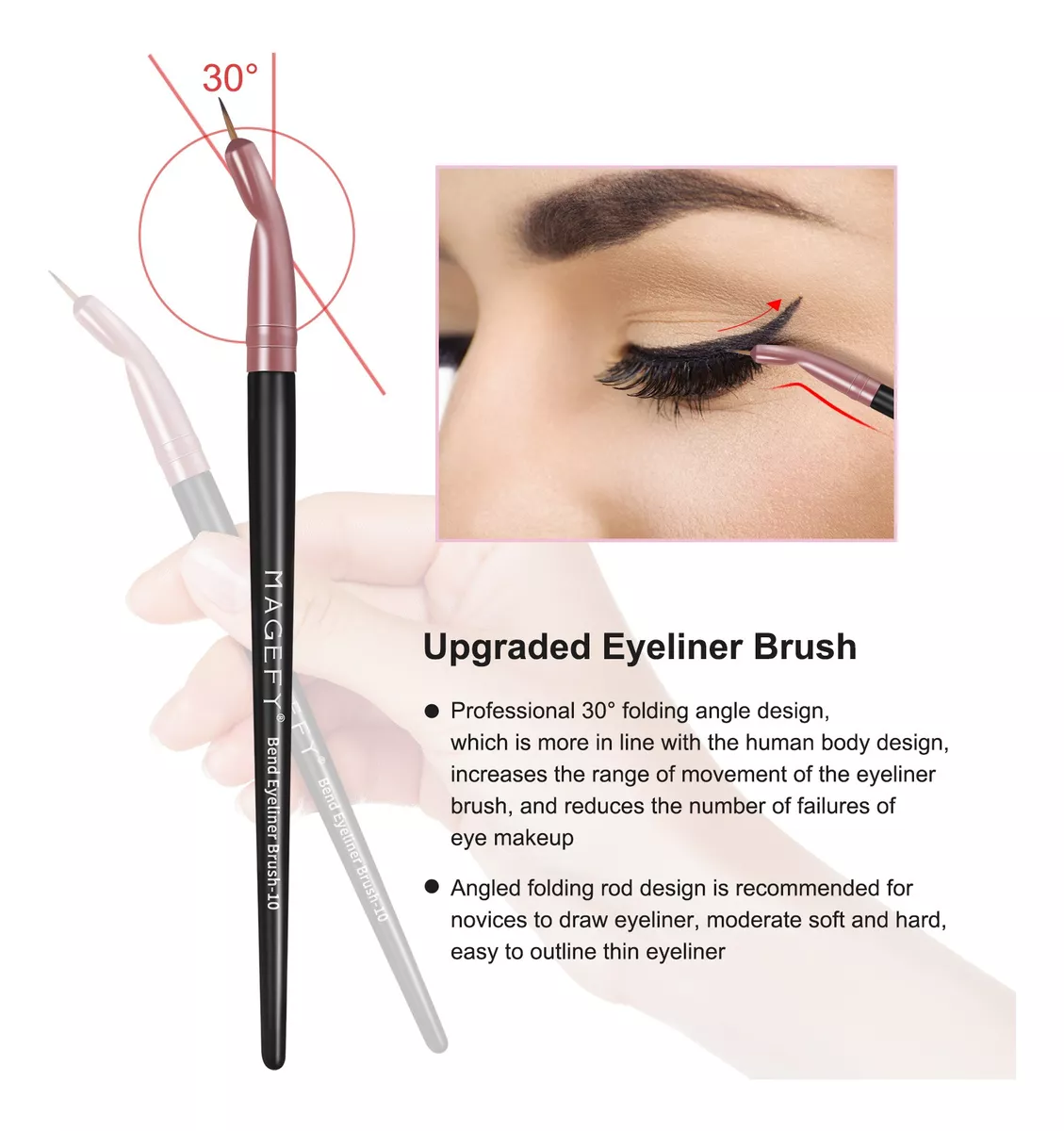 Set 28 Brochas De Maquillaje Profesional Con Estuche Brocha