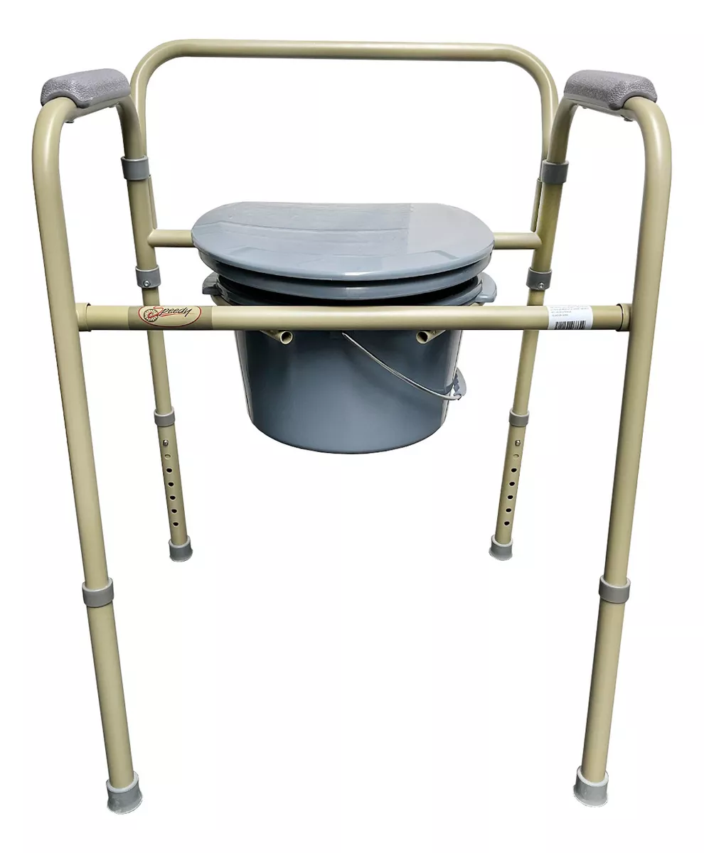 Silla Cómodo Aumento Para Baño Ducha Plegable 3 En 1 Anciano Medimetrics SPC6002