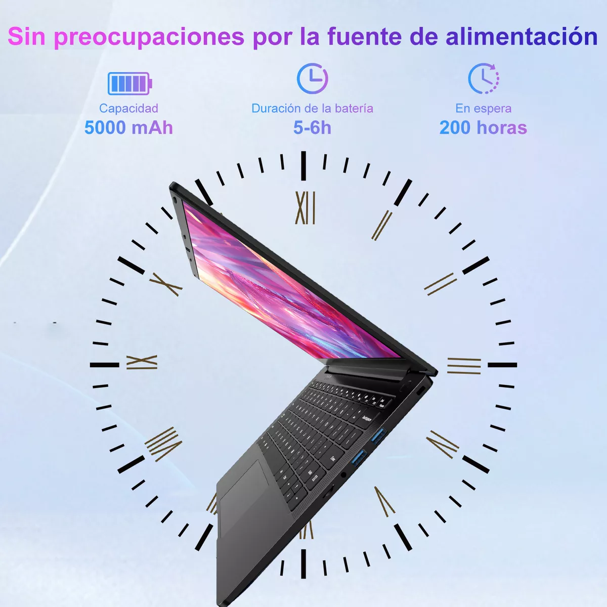 Laptop 14 Win11 N5095 8 Gb Ram 256 Gb Ssd 1080p+ratón