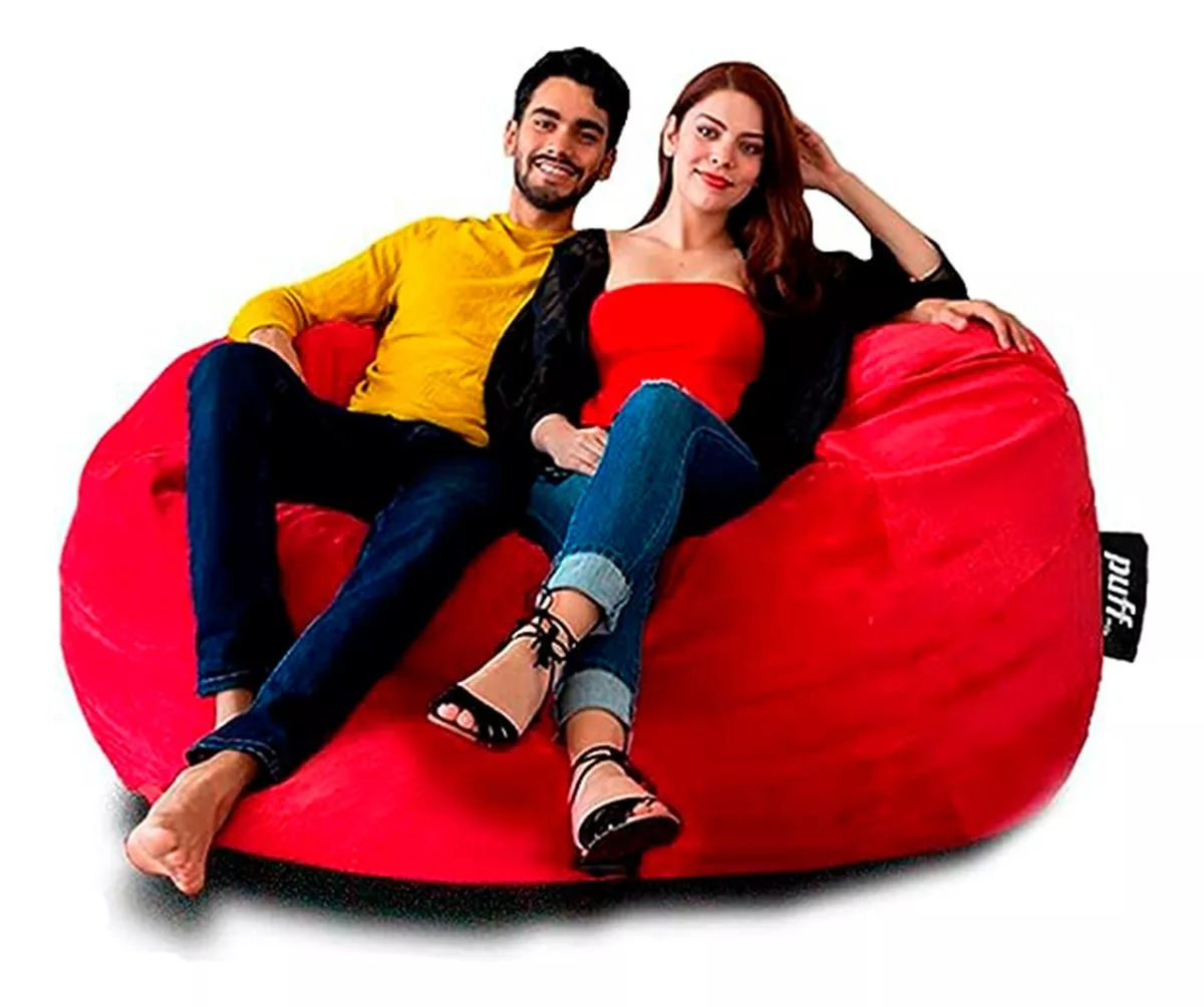 Puff Sill&oacute;n 2 En 1 Con Cama Queen tama&ntilde;o Para 2 Personas