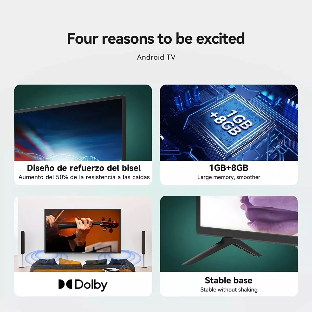 Smart Tv 24 Pulgadas Suevery Dled Full Hd Android Tv Dolby