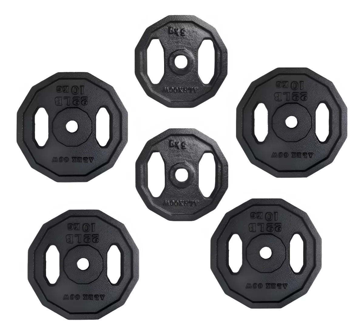 50 Kg Pesas Discos Para Gimnasio Para Barras De 1 Pulgada.