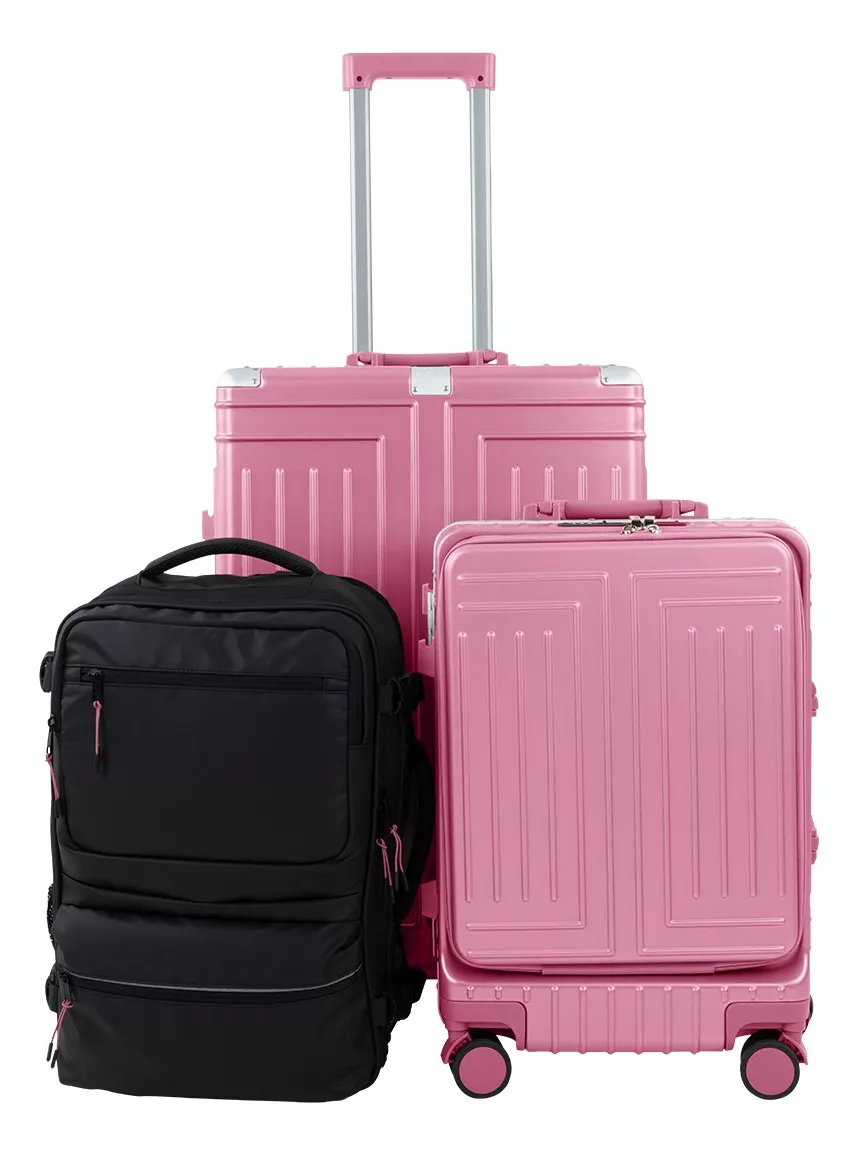Set Maletas Equipaje Viaje Candado Tsa Antirrobo Y Mochila