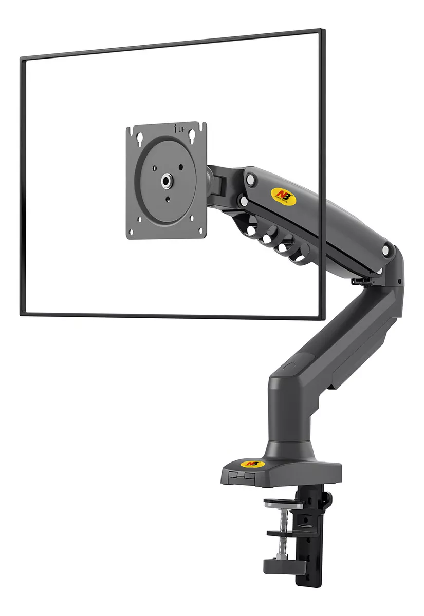 Soporte De Escritorio Monitor F80 N 17-27 color Negro