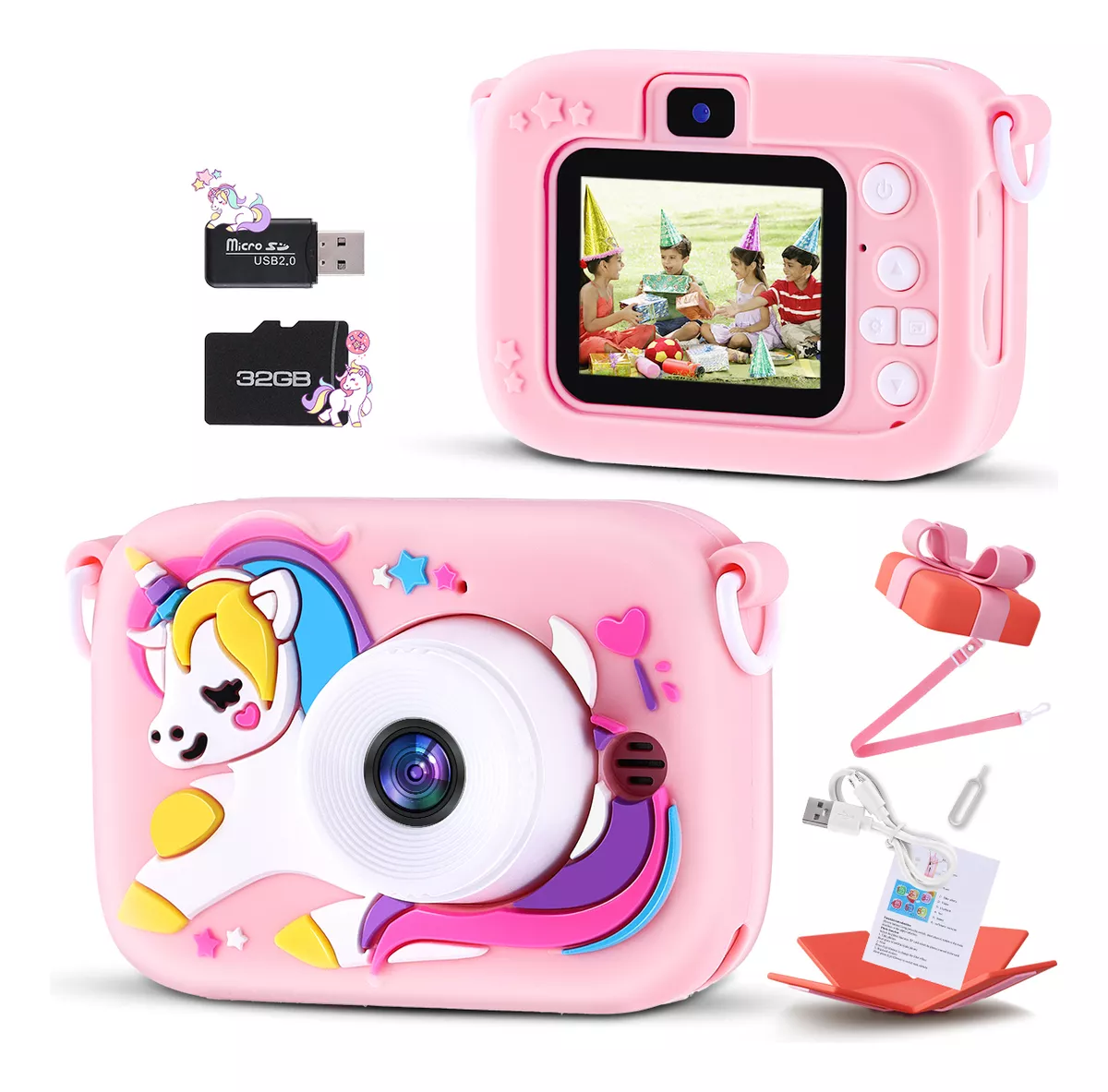 C&aacute;mara Digital Ni&ntilde;os Video Y Fotos 1080p Doble Lente 9600w