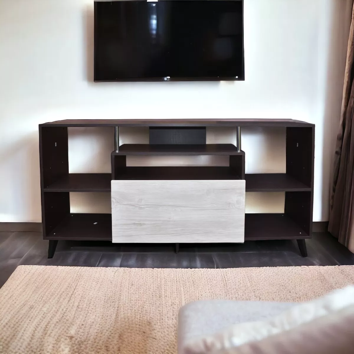 Centro De Entretenimiento Ibiza, Mueble Tv, 80 Alto, Hogare