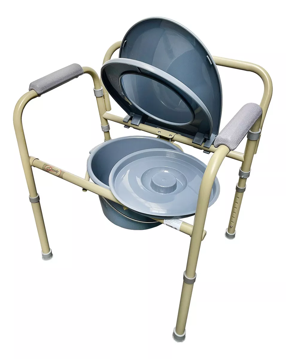 Silla Cómodo Aumento Para Baño Ducha Plegable 3 En 1 Anciano Medimetrics SPC6002