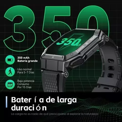 Reloj Inteligente 1.85 Ips 5atm Militar Impermeable P/hombre