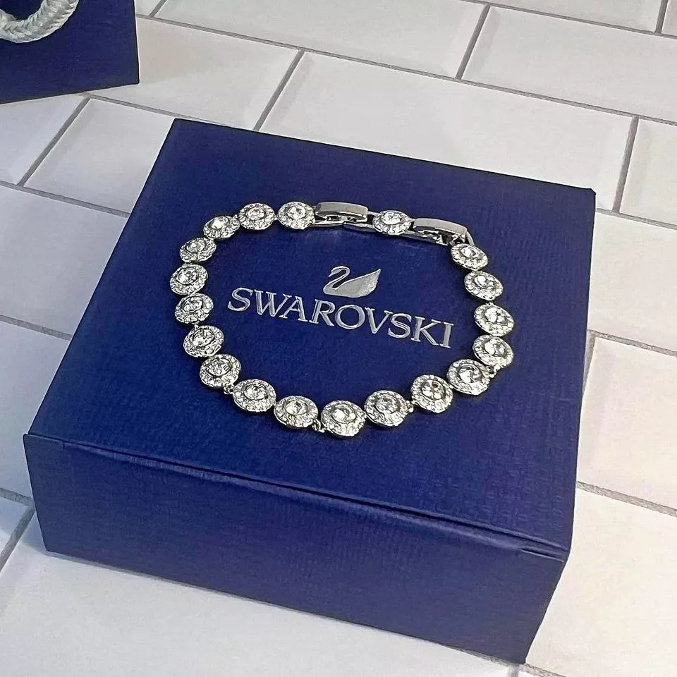 Pulsera Cristal Swarovski Tenis Angelic Halo + kit Regalo