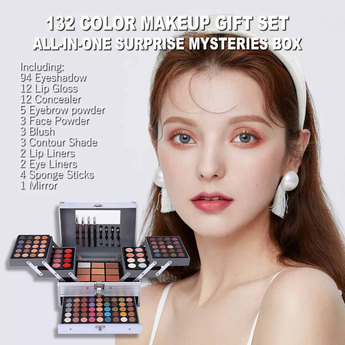 Miss Rose 190-kit De Maquillaje Para Maquillaje, Paleta De