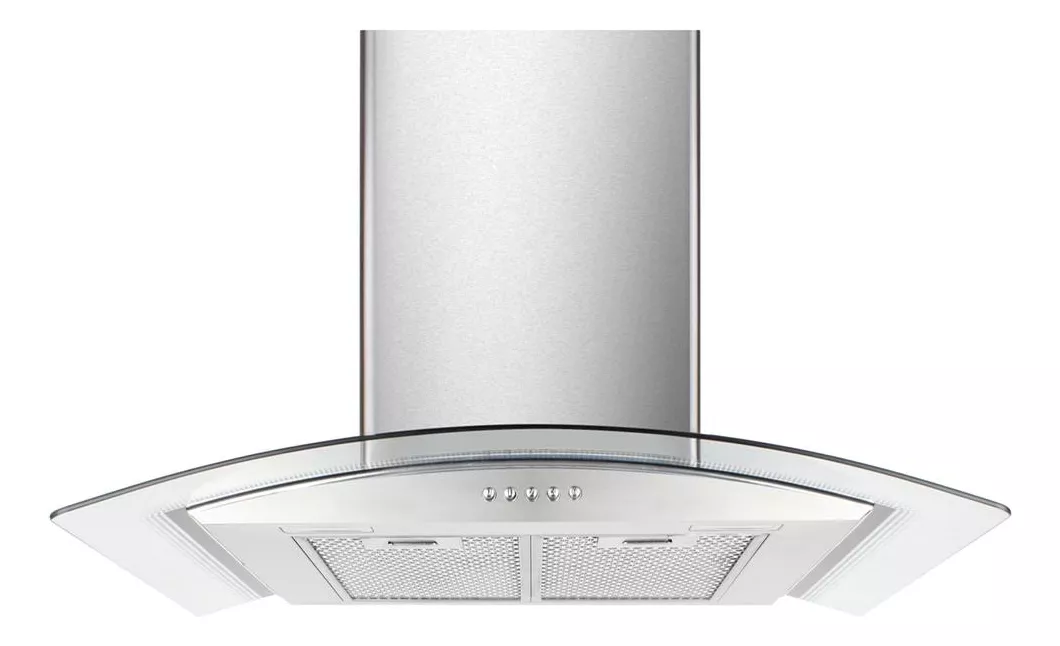 Campana Extractora De Cocina Acero Inox Y Vidrio 90 Cm