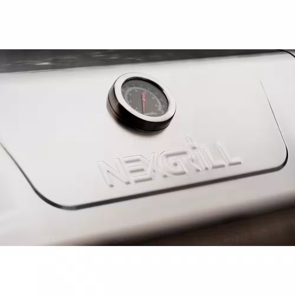 Parrilla de gas propano Nexgrill de 4 quemadores en color negro con tapa principal de acero inoxidable 720-0925PG