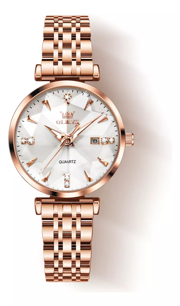 Olevs Reloj Para Mujer Luminoso Impermeable Cuarzo Dama 9931