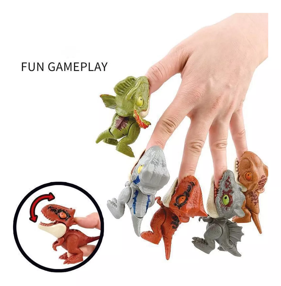 Dedos Dinosaurio Juguetes De Que Se Estira Para Paquete10pcs