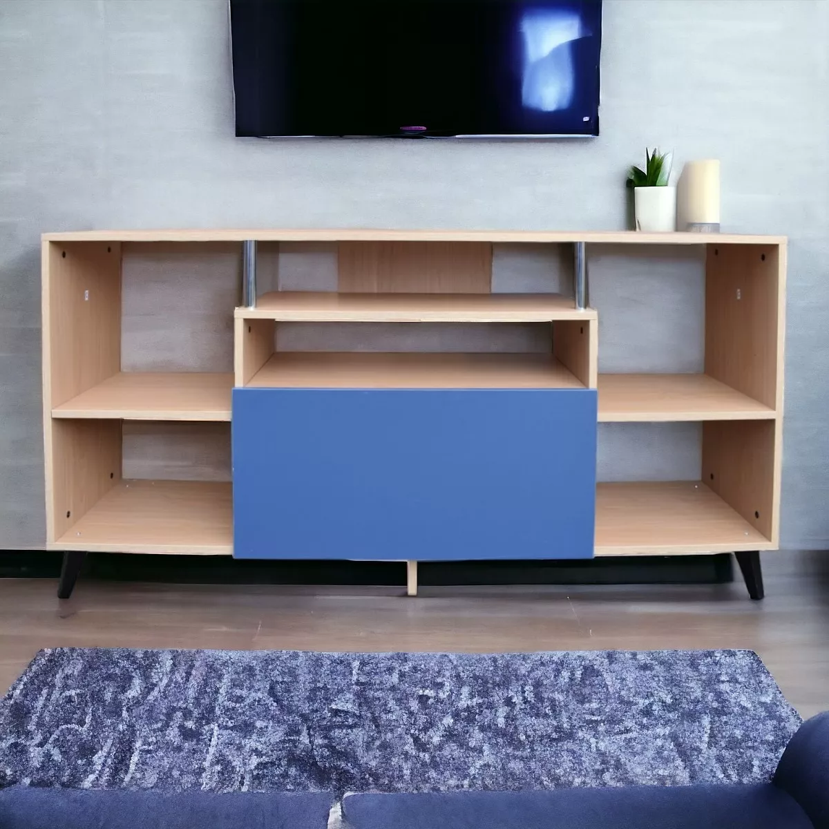 Centro De Entretenimiento Ibiza, Mueble Tv, 80 Alto, Hogare
