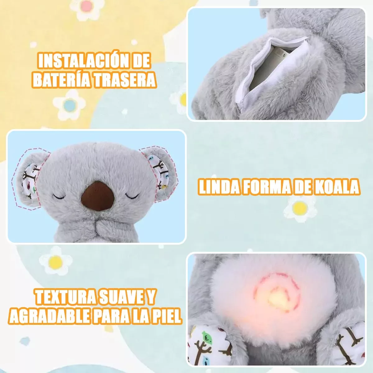 Koala Peluche Respira Relajante Juguete Para Bebe Regalo