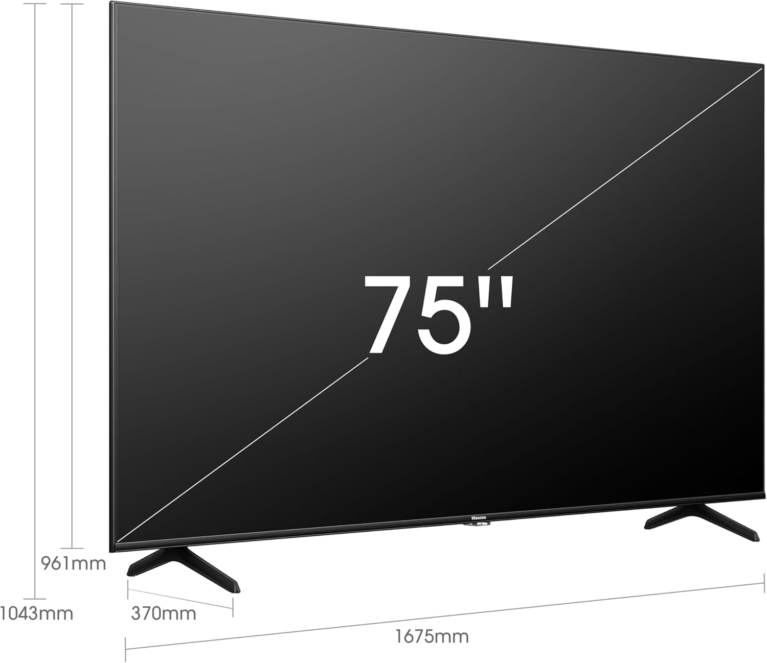 Hisense Serie U6HF de 75 pulgadas ULED 4K UHD Smart Fire TV (75U6HF, 2024)-QLED, Dolby Vision de 600 nits, modo de juego Plus VRR, HDR 10+, velocidad de movimiento 240, MEMC, control remoto por voz, compatible con Alexa, negro