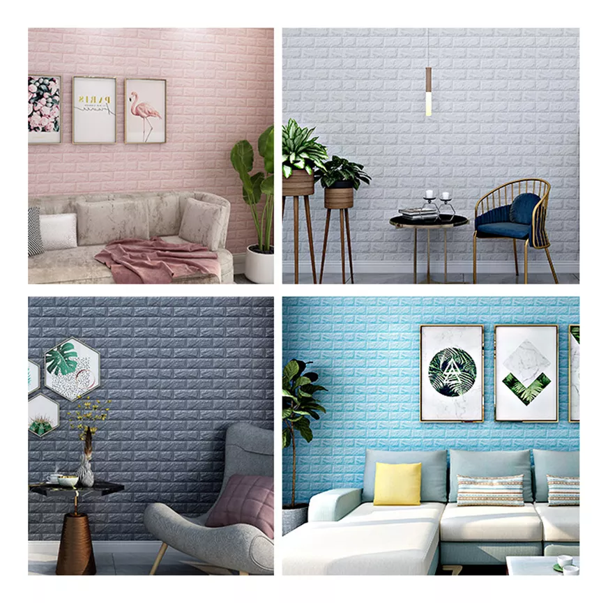 Pegatina Pared Autoadhesivas De Papel Tapiz 3d 38*35cm 20pcs