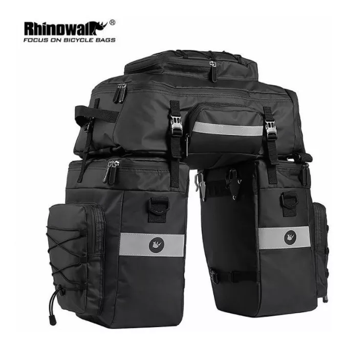 kit 3 Maletas Moto Impermeables 75lt Mochila Equipaje Bolsas
