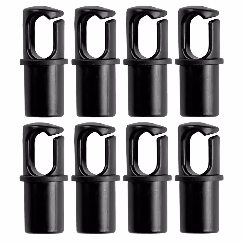 Upper Bounce Machrus Upper Bounce Universal Trampoline Pole Cap Fits 1 in. or 1.5 in. Dia. Pole set de 8 Black UBPC-BK-U-8